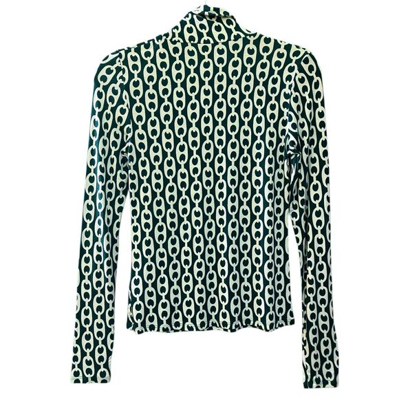 Boden chain link lightweight fitted long sleeve turtleneck top - Picture 3 of 11